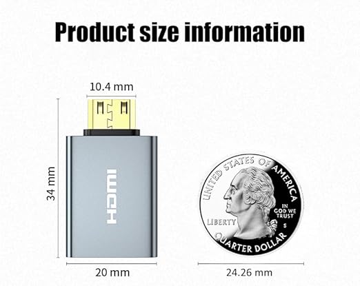 Vay Forwarg mini HDMI to HDMI 2.0 Adapter Cables, high-Definition 4K60Hz - Image 6