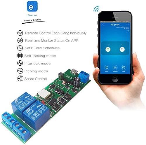 Newgoal Wireless Jog Relay momentary/self-Locking Switch Module DIY Smart Home - Image 3