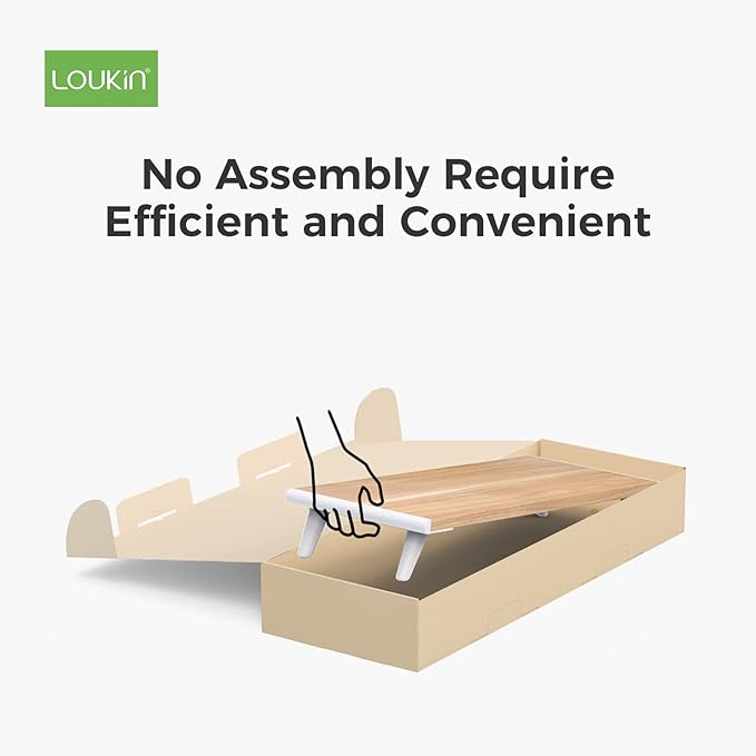 loukin Monitor Stand Riser for Desk, 22.4" x 8.3" Larger Computer Stand for - Image 3