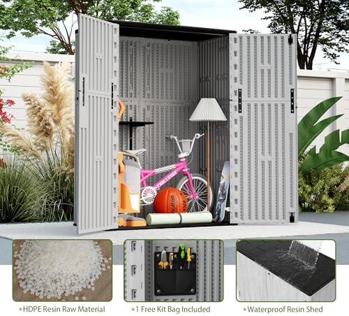 zzm 57 cu.ft outdoor storage cabinet with one, package contents