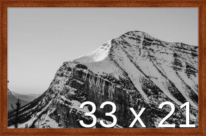 Frame It Easy 33 x 21 Russet Wood Frame by FrameItEasy
