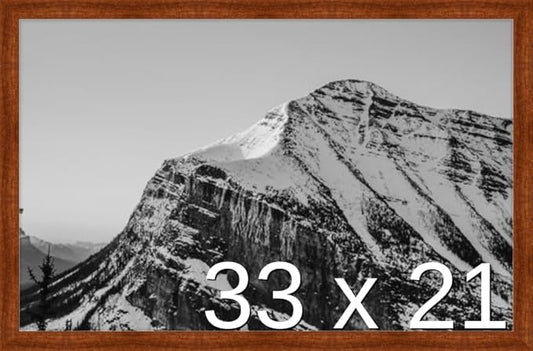 Frame It Easy 33 x 21 Russet Wood Frame by FrameItEasy