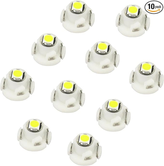 WLJH White Dash Indicator Light A/C Climate Heater Control Switch Led Bulbs Kit by WLJH