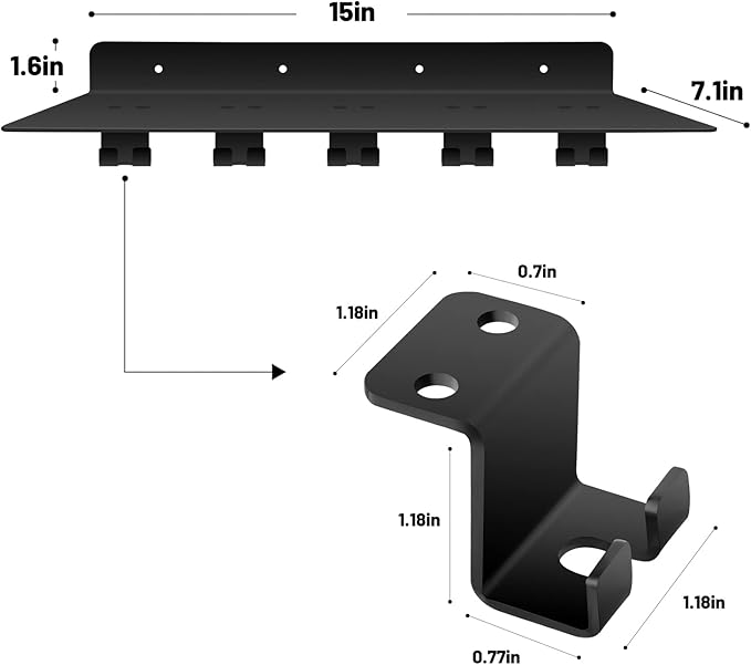 RIMLUFE fit for Tonal Accessories Shelf Organizer Gym Storage Rack Wall Shelves - Image 3