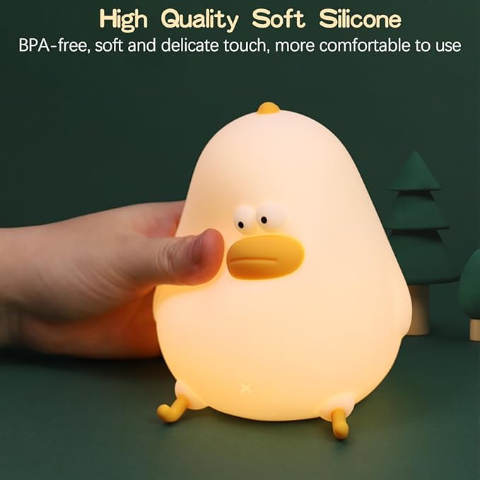 LEDHOLYT Night Light for Kids, Cute Silicone Nursery Chick Lamp for Baby and - Image 4