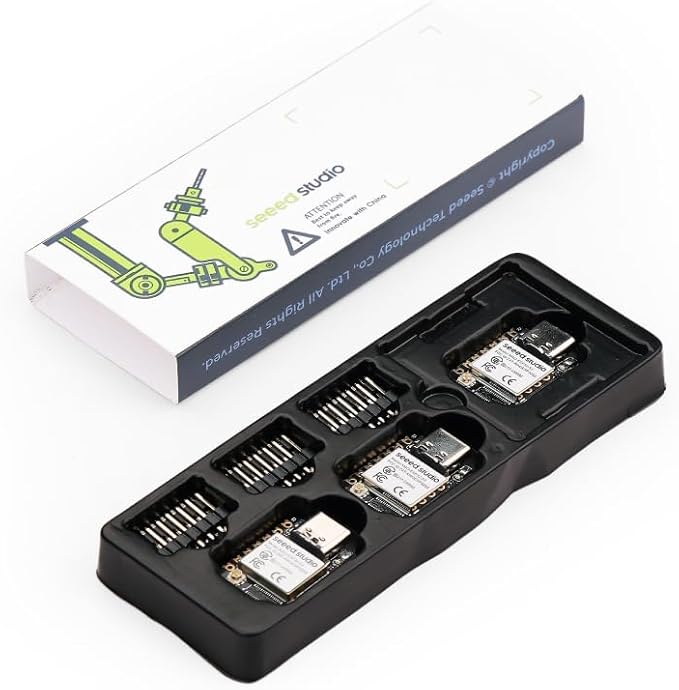XIAO ESP32S3 3PCS Pack- 2.4GHz WiFi, BLE 5.0, 8MB PSRAM, 8MB Flash, Battery - Image 3