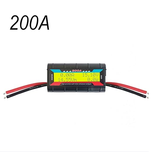 Proshopping 200A RC Watt Meter, High Precision Power Analyzer, DC 0-60V Volt - Image 3