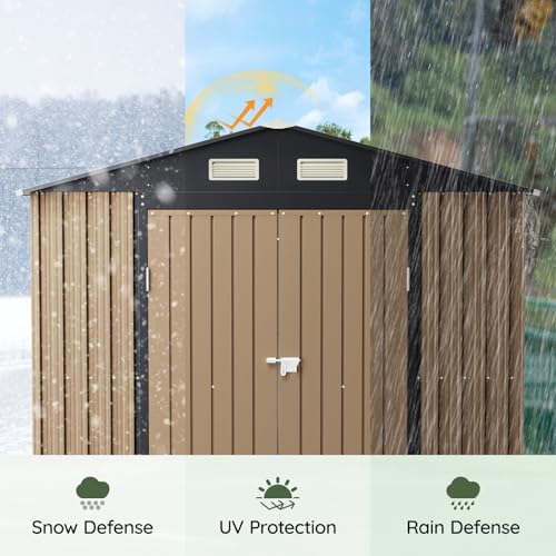 8 ft storage shed with floor frame for on a desk or shelf