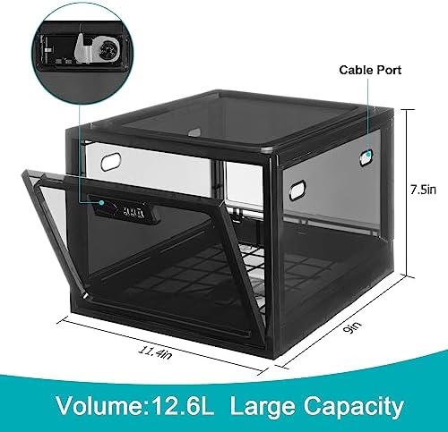 lalifebuss combination lock boxes for personal items, lockable, close-up detail