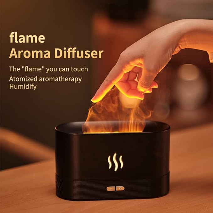 Colorful Flame Air Aroma Diffuser Humidifier, Upgraded 7 Flame Colors Noiseless - Image 4