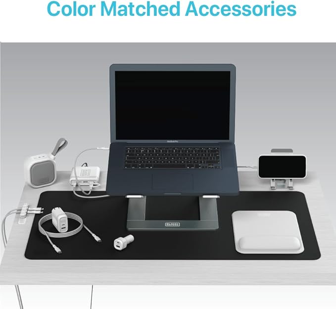 BLACK+DECKER Laptop Stand for Computer Desk, Ergonomic Laptop Stand for Desk - Image 8