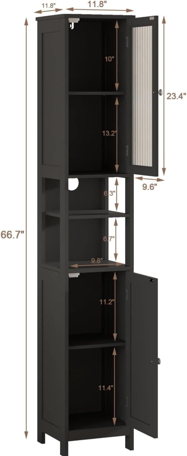 ChooChoo Tall Bathroom Storage Cabinet - Image 3