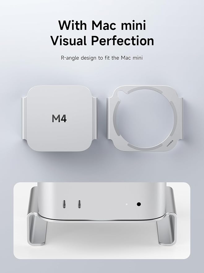 Hagibis Mac mini M4 Stand Aluminum Alloy Mount - Image 5