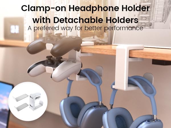 3in1 Rotating Headphone Holder - Image 2