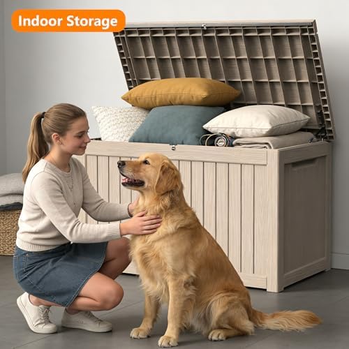 300 gallon outdoor storage box resin deck box, package contents