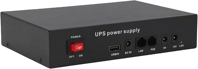 UPS Power Supply 12000mAh DC5V9V12V POE24V Output Uninterruptible Battery Backup - Image 4