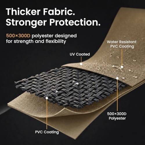 firewood log rack cover 8 foot - heavy, view 9