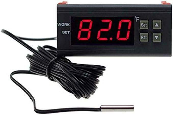bayite DC 12V Fahrenheit Digital Temperature Controller 10A 1 Relay - Image 2