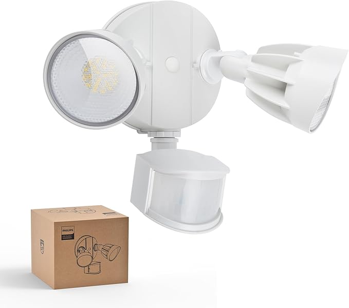 Philips 44W 4200 lm LED Security Light Outdoor w/PIR Motion Sensor, 5000K by PhilipsLightingLED