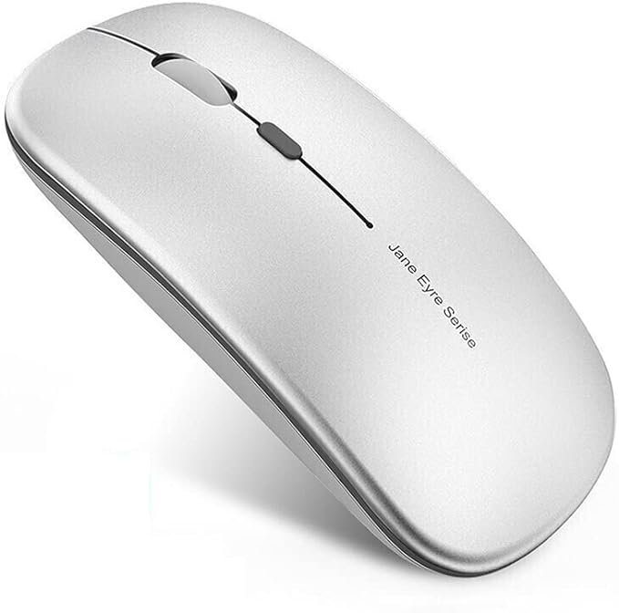 Q5 Slim Rechargeable Wireless Mouse, 2.4G Portable Optical Silent Ultra Thin by Uciefy