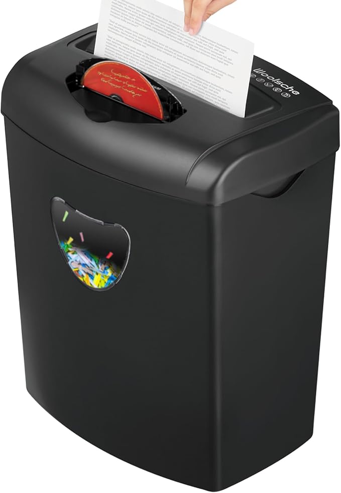 Woolsche 12-Sheet Cross Cut Paper Shredder by Woolsche