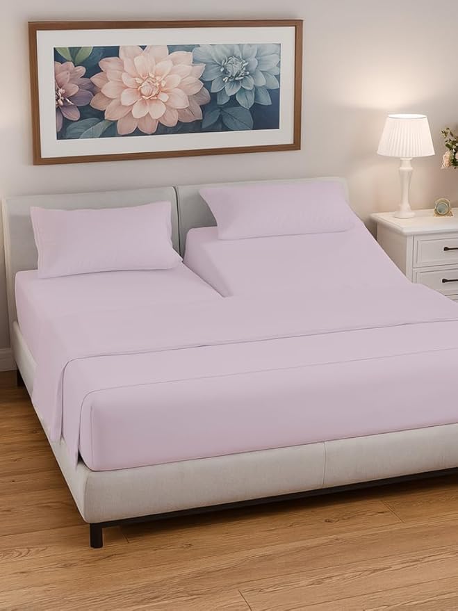 Split Head King Sheet Set – 4 Piece Flex Split Top King Sheets - Image 2