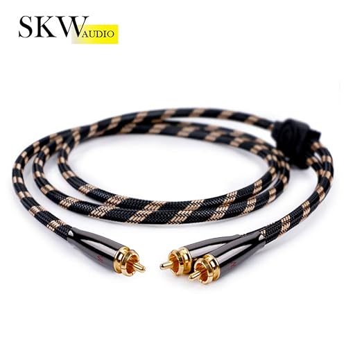 SKW RCA Y Splitter Cable 1 Male to 2 Male Subwoofer Cord, BG Series Ultra-high - Image 2