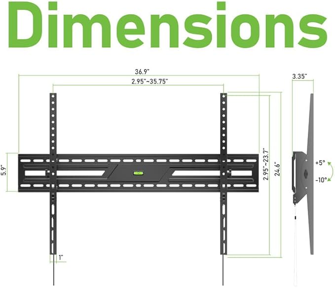 Ultra Slim Tilt TV Wall Mount Bracket - Image 4