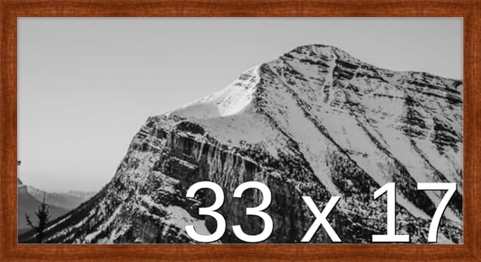 Frame It Easy 33 x 17 Russet Wood Frame by FrameItEasy
