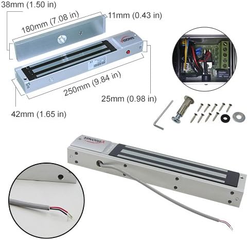 Visionis FPC-5192 600lbs Indoor Electromagnetic Lock - Image 2