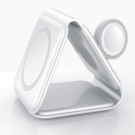 IHAO 3in1 Megnetic Attraction Wireless Charging Station Foldable Fast Charger by IHAO
