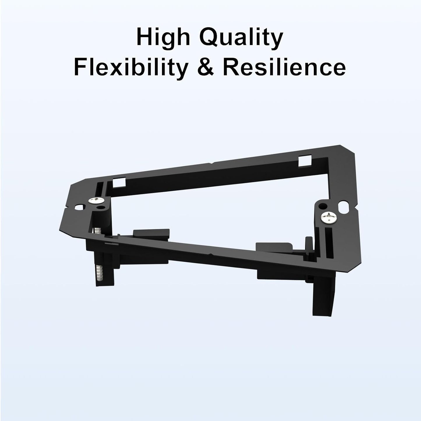 iwillink 1 Gang Low Voltage Mounting Bracket, Black, 5-Pack | for Single Gang Wall Plate, Phone/Network/HDMI/Coaxial/Speaker Cables, No Electrical Box Needed, Fits Most Walls