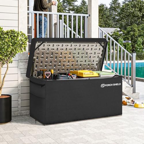porch shield patio deck box cover (upgrade), 50 showing dimensions