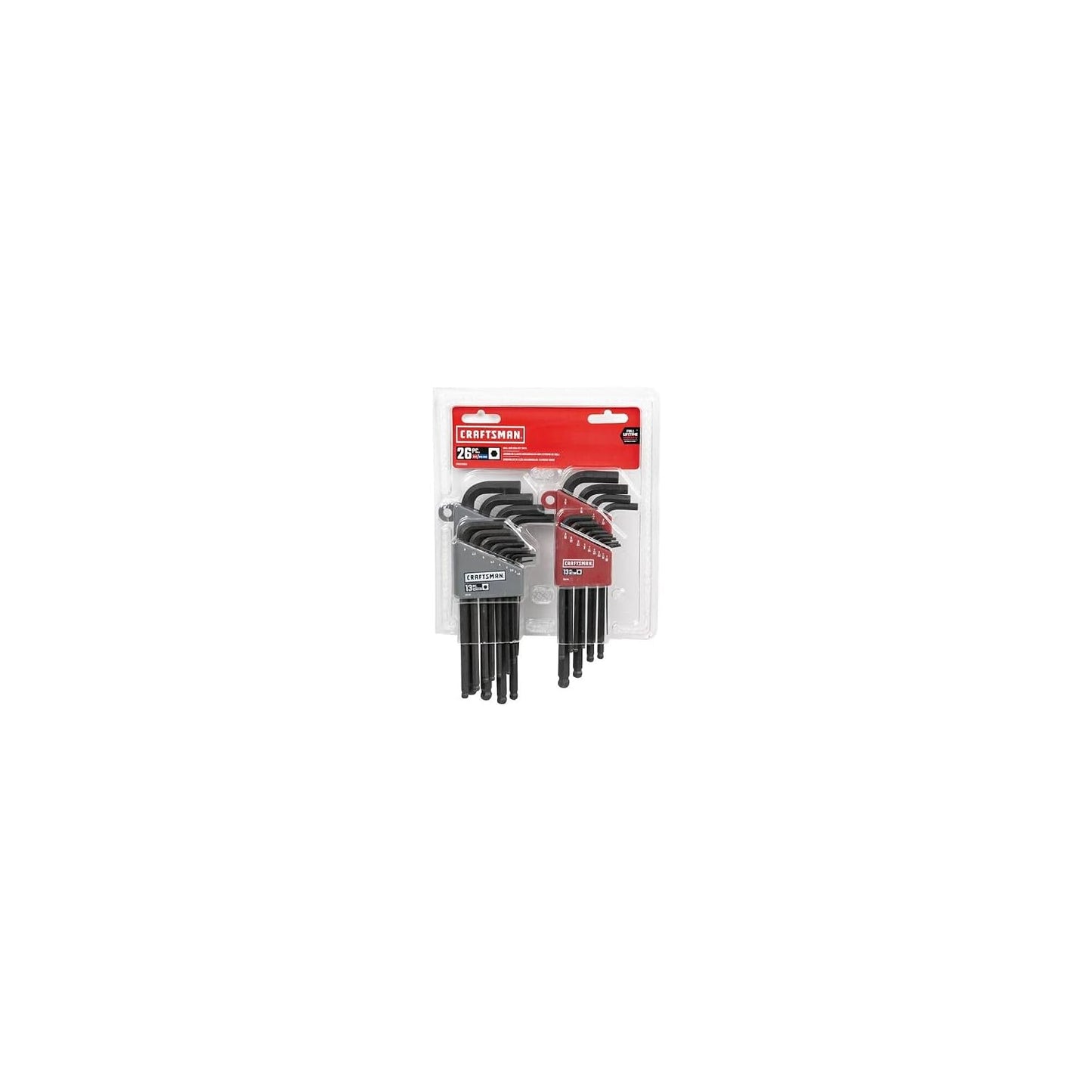 CRAFTSMAN Ball End Hex Key Set, SAE/MM, 26 Piece (CMHT26009)