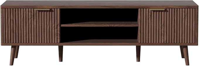 SHGJ&SOFT Storable TV Stand 65 Inch, Mid Century Modern TV Console Two Cabinet - Image 9