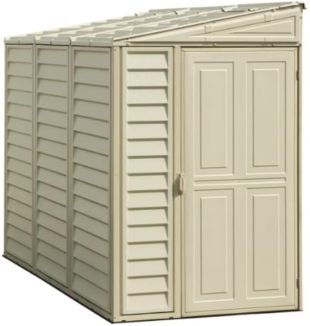 duramax sidemate 4x8 vinyl resin outdoor storage shed, main product view