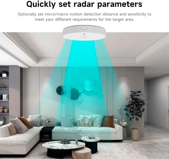 IHSENO Human Presence Sensor, WiFi Wave Radar Real-time Human Motion Detection - Image 3
