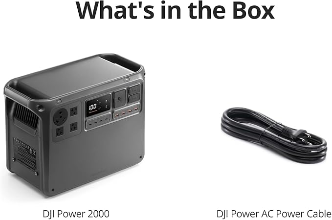 DJI Power 2000 Portable Power Station, 2048Wh LFP Battery, Compact Size - Image 9