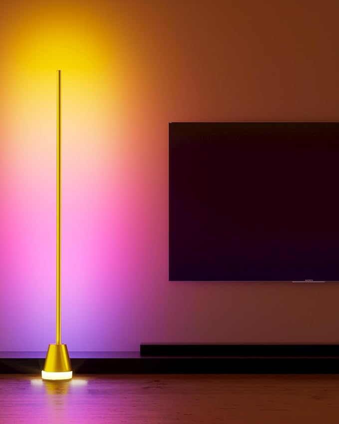 Keepsmile Smart RGB LED Corner Floor Lamp, 172 LEDs Bright Standing Lamps - Image 5