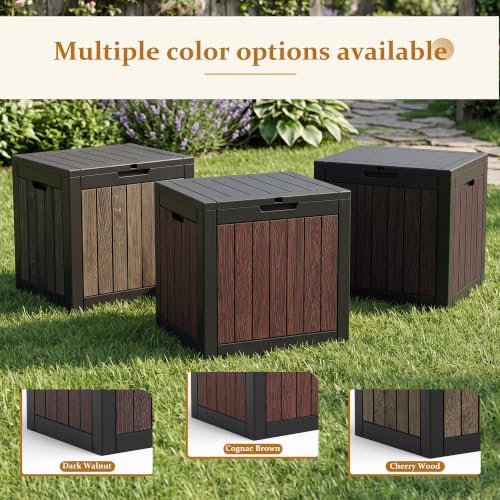 efu outdoor storage deck box (55 gallon, gen shown in use