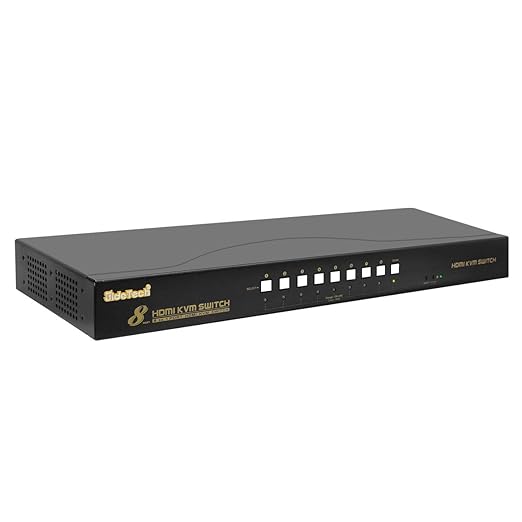 JideTech HDMI USB KVM Switch 8 Port Up to 4K@30Hz Resolution by JideTech