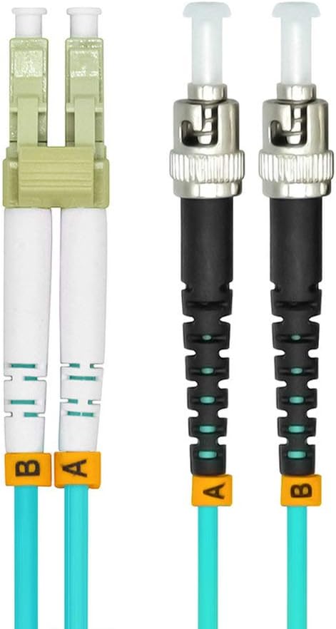 Jeirdus 3Meters 10ft LC to ST Duplex 50/125 10G OM3 Multi-Mode Fiber Optic - Image 2