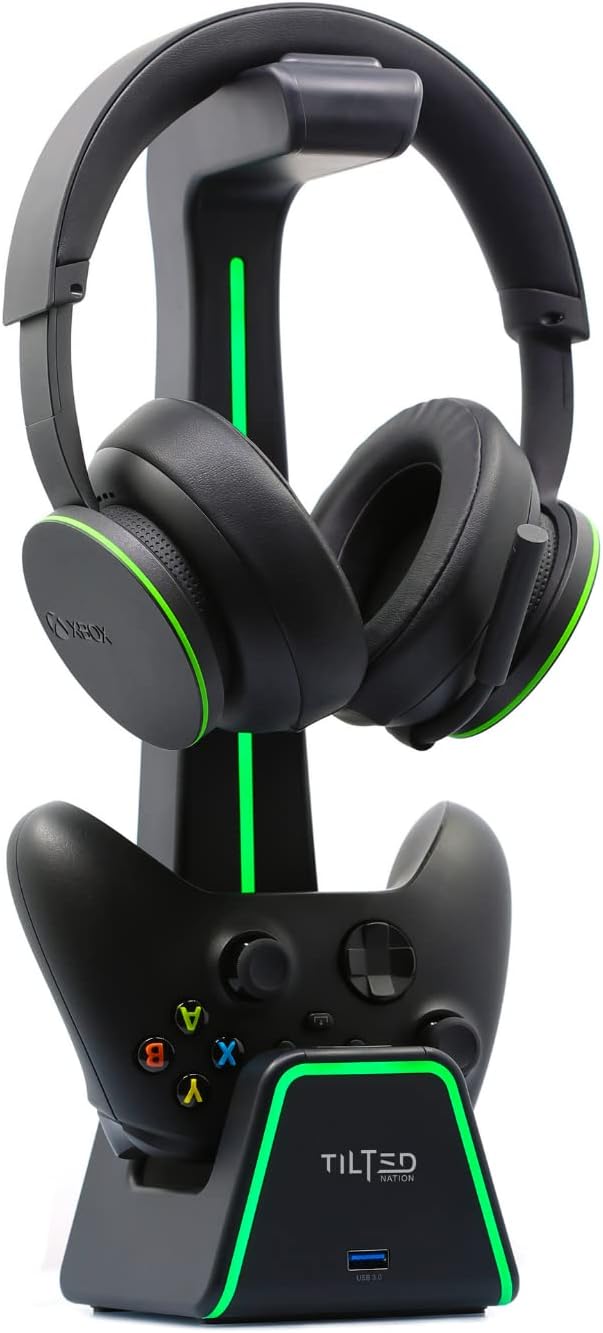 Tilted Nation 3 in 1 Gaming Headset and Controller Stand by TiltedNation