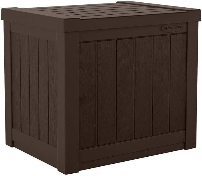 suncast 17 x 22 inch resin 22-gallon patio, package contents