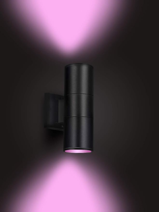 rosykite Exterior Double Up Down Outdoor Wall Lights, Mi.Light Remote Control - Image 6