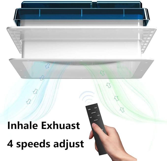 2012 Air Max 14" Vent RV Roof Vent Reversible Exhuast Fan, Ultra Low Sound RV - Image 3