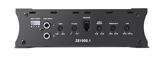 Car Audio Amplifier ZE1000.1 2000W Monoblock Class D MOSFET Subwoofer Audio - Image 3