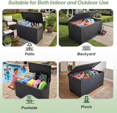 330 gallon outdoor storage deck box, extra large, view 9