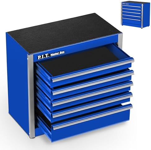p.i.t. mini tool box,small metal toolbox organizer with, view 9