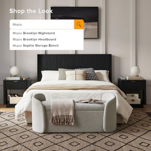 mopio sophie 51" ottoman storage bench, entryway and on a desk or shelf